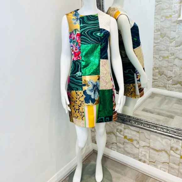 Dolce & Gabbana Brocade & Lame Patchwork Dress - Picture 3 of 9